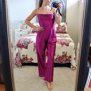 Derek 🖤 Heart Metalic Pink Jumpsuit